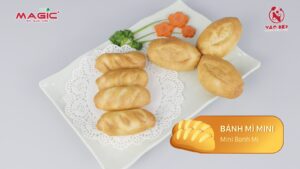 Món Bánh mì Mini bằng Nồi chiên nướng không dầu Magic Eco AC-121