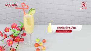 Nước ép Sơ ri Dinh dưỡng bằng Máy Ép Tốc độ chậm Magic Eco AC-130
