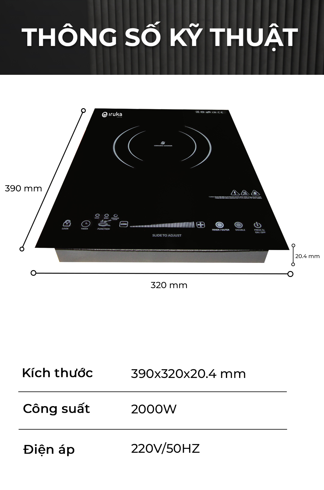 Bep Hong Ngoai IRUKA I 110 IRUKA Japan 0922 4