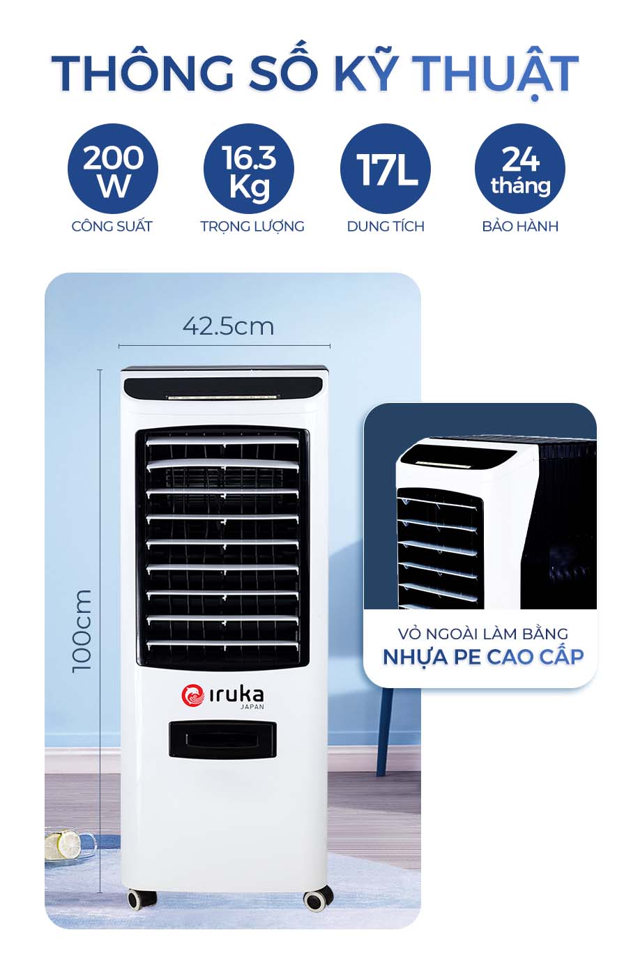 Quat dieu hoa khong khi Iruka i99