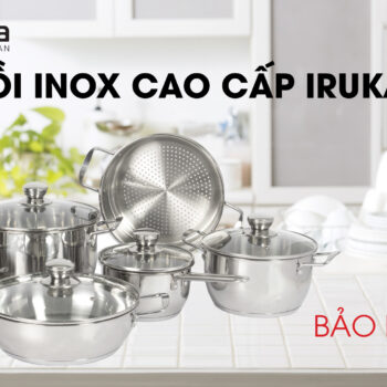 BỘ NỒI INOX CAO CẤP IRUKA I-14