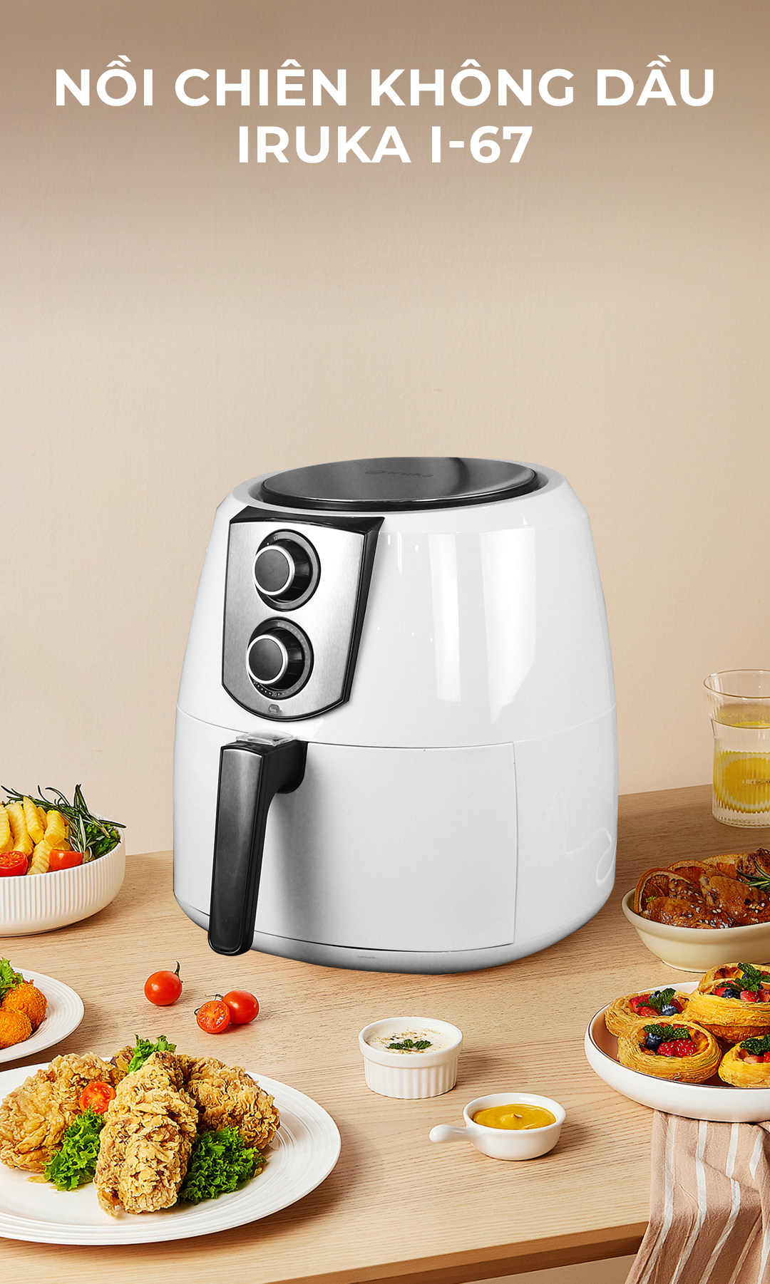Nồi chiên không dầu Iruka I-67 | IRUKA