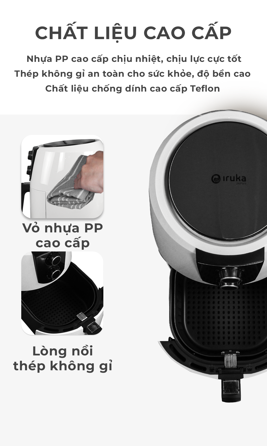 Nồi chiên không dầu Iruka I-67 | IRUKA